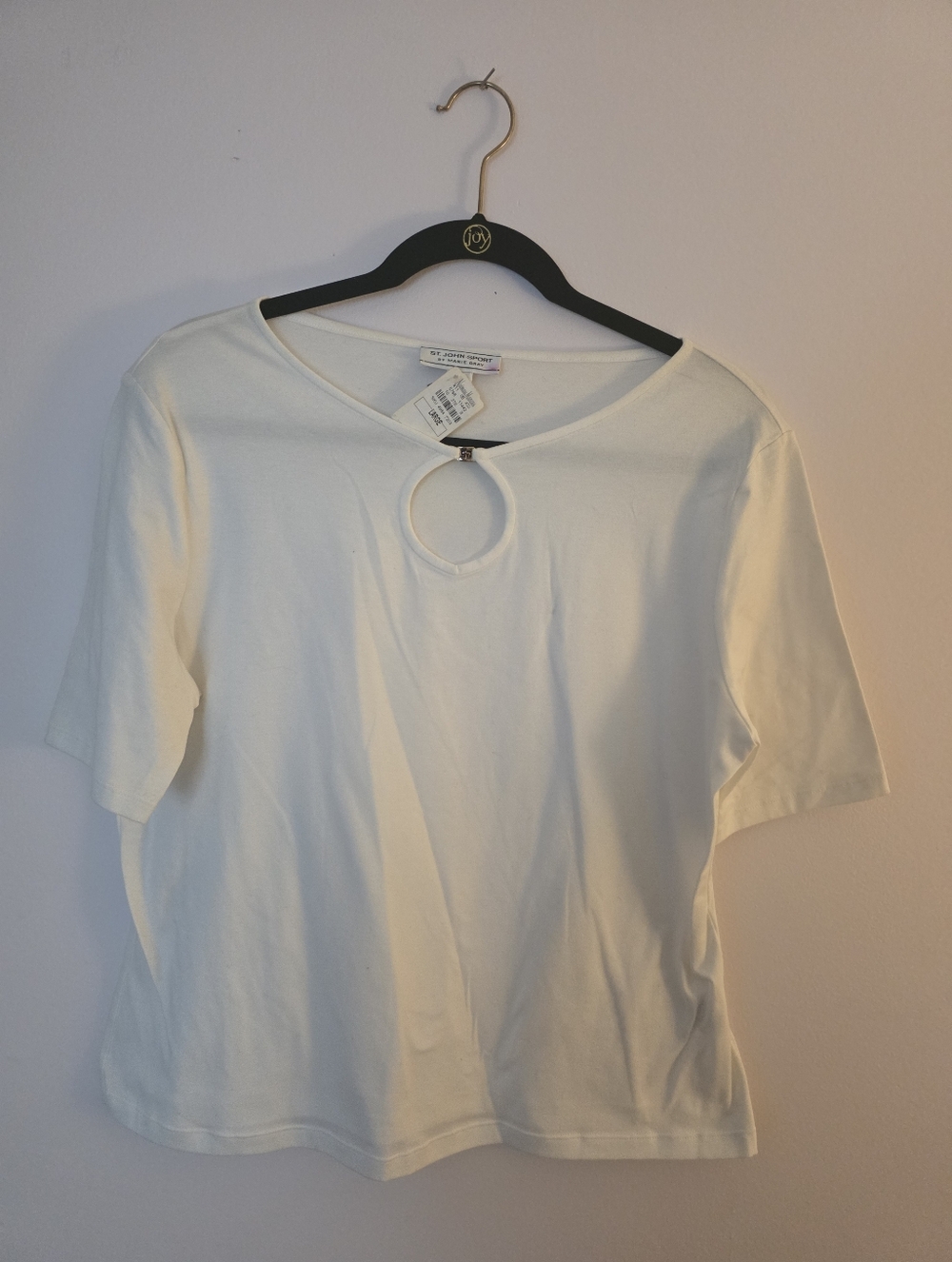 St. John White Elevated Tee Large